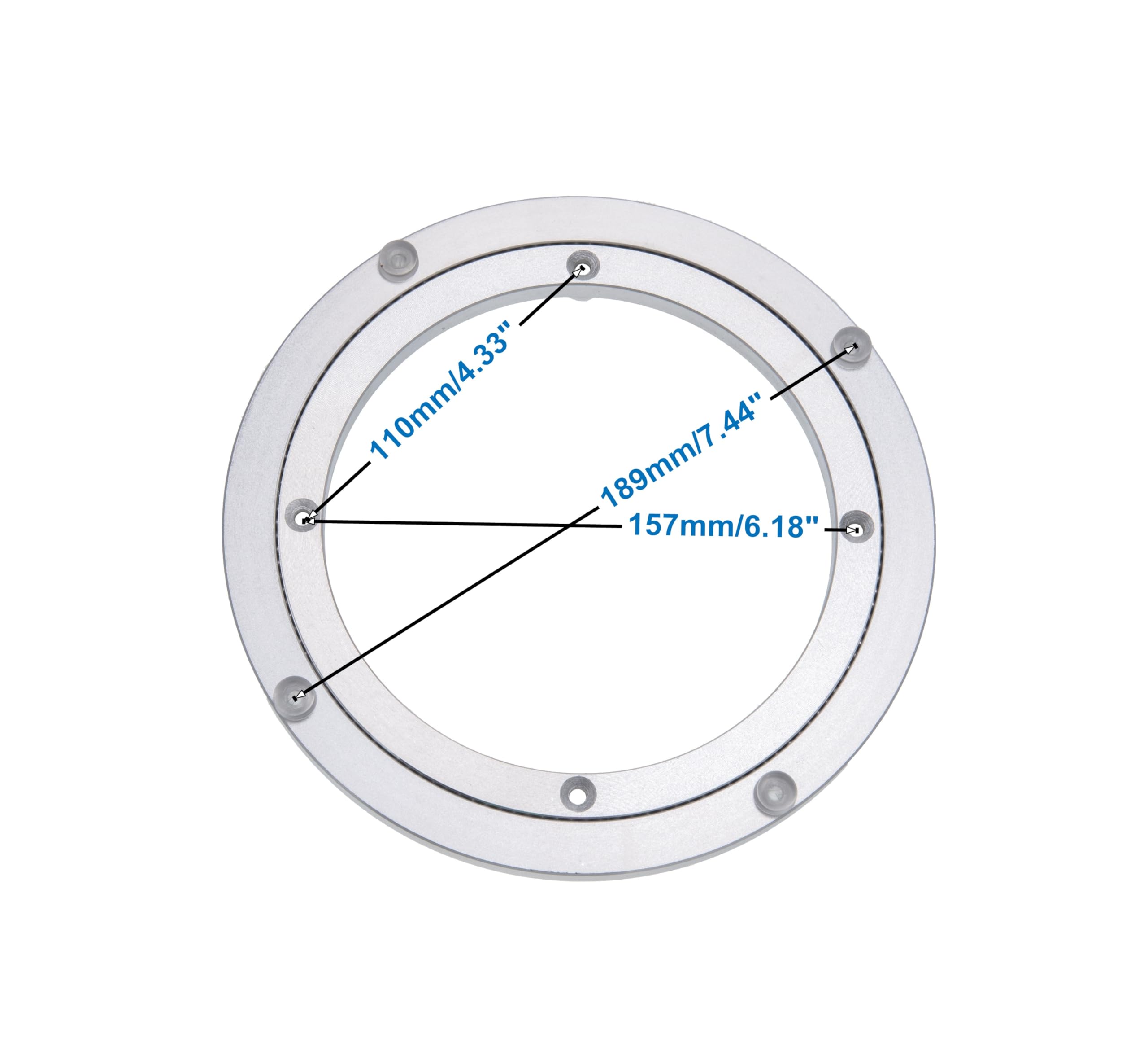 Lazy Suzan☆リング(11号) Amazon.com - Dailydanny Aluminum Heavy Duty Lazy Susan Rotating